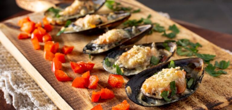 cozze gratinate al forno chetogeniche